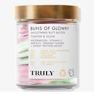 Truly Buns of Glowry Smoothing Butt Butter- 2 fl oz/60 ml (New)